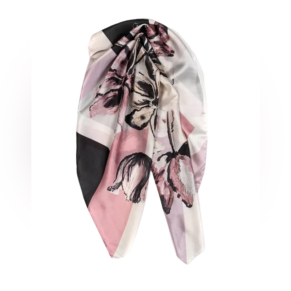 VINCE CAMUTO Floral Fringe Large Scarf Wrap NWT $38